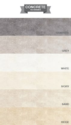 the color scheme for carpet samples in different colors and sizes, including gray, beige, grey