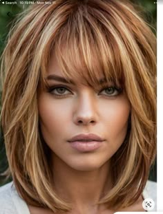 Sophisticated Hairstyles Medium, Trendy Fall Hair Color For Blondes, Blonde With Copper Highlights, Blonde Hair With Copper Highlights, Copper And Blonde Balayage, Jahodová Blond, Fall Hair Colors Copper, Copper Blonde Hair Color, Fall Blonde Hair Color