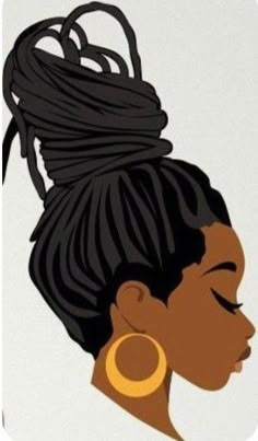 Dreadlocks Hairstyle, Black Cartoons, Barbershop Ideas, Long Locs, American Female, Natural Hair Art, Afrique Art, African Art Paintings