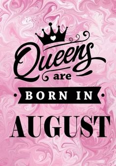 the words queens are born in march on a pink background with swirls and black lettering