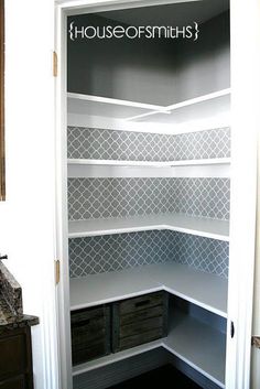 an open pantry door with the words how to make a small pantry big