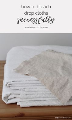 how to bleach drop cloths successfully