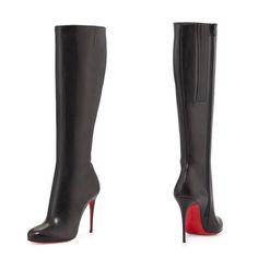 Genuine Black Calf Leather 4in Heel Minimal Wear Excellent Condition Comes With Original Box And Dust Bags Louboutin Shoes, Christian Louboutin Shoes, Shoes Heels Boots, Calf Leather, Shoes Women Heels, Black Red, Christian Louboutin, Original Box, Dust Bag