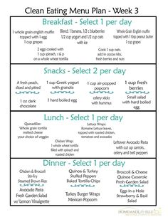 Clean Eating Meal Plan PDF {with recipes your family will love!} Clean Eating Menu Plan, Free Clean Eating Meal Plan, Clean Eating Menu, Clean Eating Diet Plan, Deep Cleaning Hacks, Clean Eating Meal Plan, Menu Plan, Diet Vegetarian, Clean Eating Diet