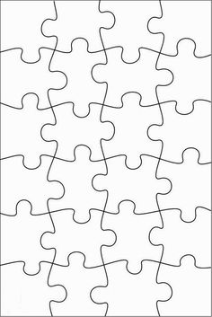 a puzzle piece with missing pieces to make it look like they have been assembled together