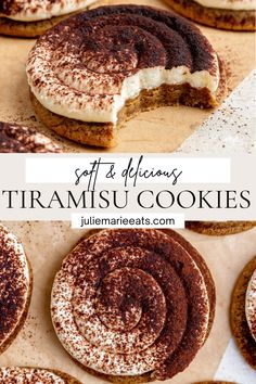 soft and delicious tiramisu cookies with cream filling