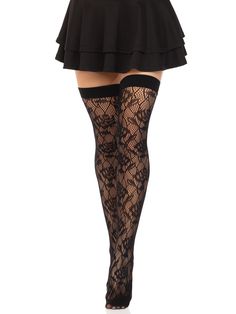 Showcase your flirty style by adding these floral thigh high stockings by Leg Avenue to your wardrobe. Comfort is key when it comes to thigh highs, so we designed these stretchy fishnet stockings to be on call day and night. The stunning rose detail and diamond pattern pairs perfectly with sexy lingerie or date night outfits. Package includes: 1 PC High quality hosiery fabric for long lasting wear Breathable fishnet Ultra-soft and stretchy wide band top Stunning floral lace design Reinforced toe Flirty Style, Date Night Outfits, Elegant Moments, Real Doll, Rosé Details, Leg Avenue, Fishnet Stockings, Thigh High Stockings, Black Knees