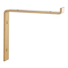 an image of a gold metal shelf bracket