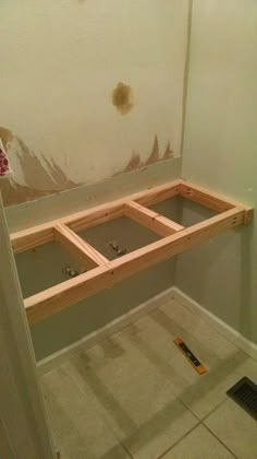 the bathroom is being remodeled and ready to be used as a bathtub or shower