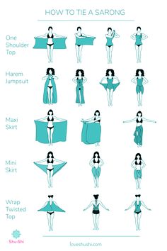 Bathing Suit Skirt Wrap, Sarong Skirt Outfit Summer, How To Tie A Towel Around You, Ways To Wrap Sarong, Beach Outfit Sarong, How To Dress To The Beach, How To Spice Up Clothes, Diy Beach Skirt Wrap, Tie Around Skirt