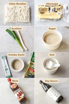 instructions to make noodle soup with noodles in bowls and sauces on the side