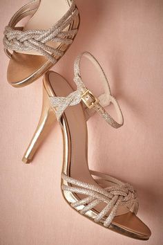 Coloured Wedding Shoes, Aesthetic Sandals, Wedding Shoes Bow, Braided Heels, Embellished Wedding Shoes, Leather Wedding Shoes, Rose Gold Heels, Heels Gold, White Wedding Shoes