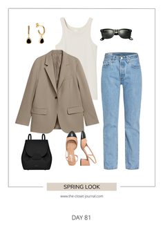 Year of Outfits — The Closet Journal Minimalist Chic Outfit, Minimal Stil, Wardrobe Simple, Minimalist Moda, Sophisticated Outfits, Outfit Collage