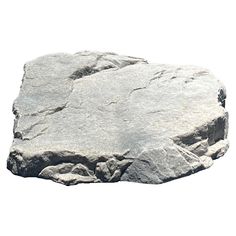 a large rock is shown against a white background