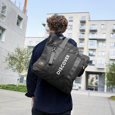 * Danish design 
 * Water-resistant 
 * Detachable tag Tote Bag For Men, Foldable Tote Bag, Lazy Bear, Mens Bag, Urban Explorer, Travel And Adventure, Water Design, Black Tote, The Urban