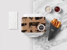 BULL - Food Culture on Packaging of the World - Creative Package Design Gallery Culture Branding, Burger Packaging, Takeaway Packaging, Almond Ice Cream, Food Plates, Tik Tak, Food Package, Food Truck Design, Food Branding