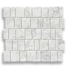 white marble mosaic tile on a white background