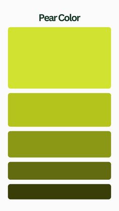 the color chart for green is shown in this graphic style, which includes different shades and colors