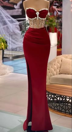 Red Gala Dress Classy, Trendy Prom Dresses 2023, Burgundy Mermaid Prom Dress, Baju Kahwin, Mermaid Gown Prom, Mermaid Evening Gown, Burgundy Prom Dress, Pageant Gowns