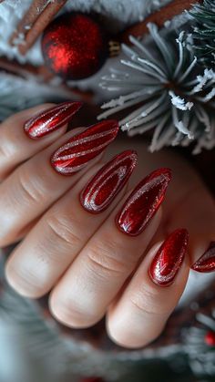 Holiday Nails Christmas, Velvet Nails