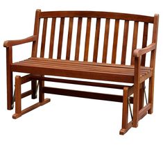 a wooden bench sitting on top of a white background