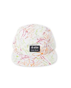 With Teton-inspired prints and Vermont-made style, this lightweight, quick-drying hat is the ultimate summer accessory for hot rides and sunny trails—made in collaboration with our mountain-town crushes over at Skida. | Stio | Unisex x Skida Brim Hat, in Saddle Biking Cowboy Multicolor Sports Hats For Spring, White 5-panel Hat For Outdoor Activities, Functional Short Brim Hats For Summer, Flat Brim Hats For Spring Outdoor Activities, Multicolor Curved Brim Hat For Outdoor Activities, Functional Snapback Summer Hats, Multicolor Flat Bill Hat For Outdoor, Functional Summer Snapback Hat, White Hats For Outdoor Activities