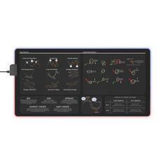 an image of a computer screen with diagrams and graphs on the monitor panel, showing different types of signals