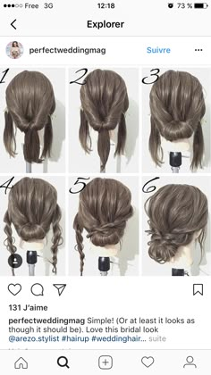 Hairstyles For Bridesmaids, Ciara Hair, Hair Updos Tutorials, Easy Hair Updos, Homecoming Hair Down, Summer Hairstyles For Medium Hair, Peinados Fáciles Para Cabello Corto, Penteado Cabelo Curto