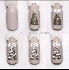 Nail Xmas Designs, Christmas Nails Tree, Nail Art For Winter, Trending Christmas Nails, Christmas Nails Winter, Trending Christmas, Amazing Nail Art