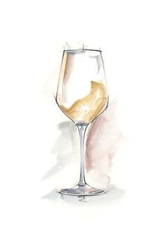 size: 24x16in Premium Giclee Print: Wine Glass Study I by Ethan Harper : Art Du Vin, Wine Painting, Wine Glass Art, Verre Design, Wine Glass Holder, Wine Art, 수채화 그림, Arte Sketchbook, Watercolor Drawing