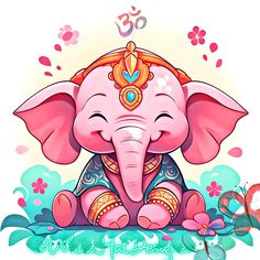 Hire me on Fiverr now 😎 Ganesh Krishna Images, Cute Ganesha Illustration, Cute Ganapati Drawings, Ganpati Cute Images, Cute Ganpati Drawing, Baby Ganesha Drawing, Cute Ganesha Painting, Baby Ganesha Cute