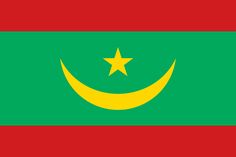 the flag of mauriland is shown in red, green and yellow with a star