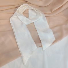 White Silk Scarf R Belliard - RBelliard Silk Hair Scarf, Silk Head Scarf, White Silk Scarf, Silk Scarf Hair, White Shadow, Silk Headscarf, Scarf Tie, Silk Headband, Silk Hair