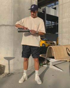 Minimal Male Fashion, Mens Fashion Summer Streetwear, Men’s Oversized T Shirt, Mens Summer Fashion 2022 Street Style, Men Spring Streetwear, Mens Everyday Outfits Summer, Men Summer Aesthetic Outfit, Streetwear Fashion Men Spring, Men’s Shorts Outfits Aesthetic