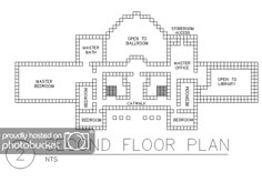 the second floor plan is shown in black and white