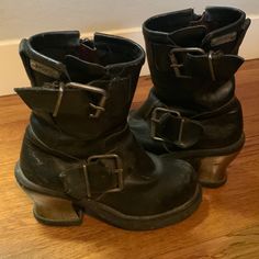 Used, Good Condition Destroy Vintage Rave Boot, Steel Heel Us Size 7 Rave Boots, Muddy Buddy, Grunge Boots, Mens Outfit Inspiration, Hype Shoes, Current Styles, Cool Items, Shoes Heels Boots, Cute Shoes