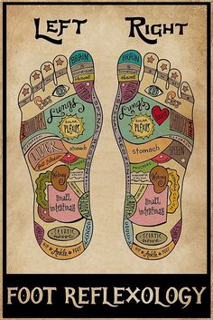 Reflexology Benefits, Reflexology Foot Chart, Foot Reflexology Massage, Reflexology Chart, Yoga Beginners, Reflexology Massage, Foot Reflexology, Acupressure Points, Les Chakras