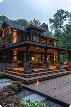 Backyard Deck Ideas, Creative Backyard, Barn Style House Plans, Cabin Exterior, Deck Designs, Modern Tiny House, Backyard Deck, Corn Recipes, Barn Style House