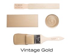 the vintage gold paintbrush is being used to make decorative wall hangings and decor