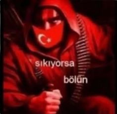 a man in a red hoodie with the words skyrosa bolun on it