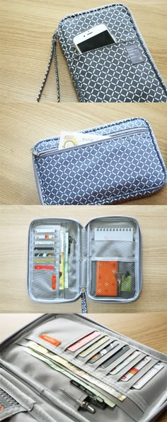 A super functional travel carry-all! On the outside the Better Together Daily Wallet looks like an unassuming (but cute) pouch. But open it up to find so much more! There are plenty of card slots and pockets to hold your pens, cash, hotel key, passport, phone, tickets, and more! The zipper closure and wrist strap ensure all your necessities are safely secured at all times. It even comes with a notepad that fits perfectly inside! Prepare yourself for your next travel adventures and check it out! Creative Journaling, Art Organization, Vanity Case, School Hacks, Better Together, Organization Hacks, Iphone 4, Getting Organized, Things To Buy