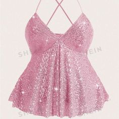 New Never Worn Only For Photo Pink Sparkly Top, Aliyah Core, Pink Concert, Core Outfits, Sparkly Top, Taylor Swift Outfits, Pink Sparkly, Concert Fits, Pink Shirt