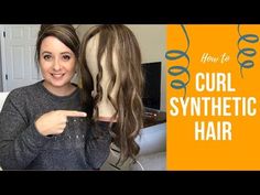 How To Curl Synthetic Hair Extensions, How To Curl Synthetic Hair, Curling Synthetic Hair, Curl Synthetic Hair, Waves Curls, Hair Topper