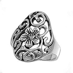 Wide Floral Antiqued Plumeria Flower Ring .925 Sterling Silver Band Jewelry Female Male Size 8 All our silver jewelry is crafted from .925 silver also commonly referred to as sterling silver. Sterling silver is the standard for beautiful high-quality silver jewelry and can not be replicated by lower priced silver plated jewelry. It is 92.5% pure silver, mixed with alloys to add strength and durability to stand the test of time. We promise superior service which includes fast shipping, great comm Flower Vines, Sterling Silver Jewelry Rings, Female Male, Band Jewelry, Silver Plated Jewelry, Sterling Silver Mens, Sterling Silver Flowers, Sterling Silver Cross, Flower Ring