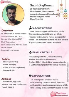 marriage biodata Stylish Fonts