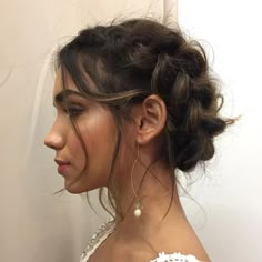 Dutch Braid Updo, בר מצווה, Penteado Cabelo Curto, Short Hairstyle, Braided Updo, Hair Envy, Bridesmaid Hair, Hair Updos, Prom Hair