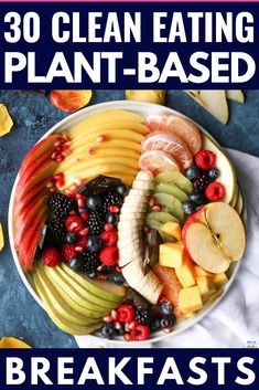 Protein Vegan Recipes, Smoothie Bowl Vegan, 1200 Calorie Diet Meal Plans, Plant Based Recipes Breakfast