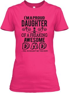 Women's Red Tee shirts; #Red #Gifts #Tees #Dress  #Tshirts #Shirts #Tee #Diy #Outfit #Fashion #Jacket #Apparel #Dresses #Hoodie #USA Kids Graphic Design, Womens Graphic Tee, Graphic Tees For Women, Womens Tshirt, Freaking Awesome, Daughter Quotes, Red Tee, Red Gifts