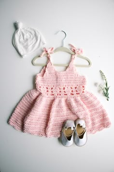 Crochet Toddler Dress, Crochet Baby Girl, Heart To Heart