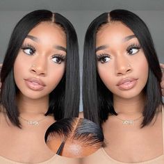 PRICES MAY VARY. Bob Wig Human Hair making craft:Glueless wigs human hair pre plucked pre cut, 100% unprocessed virgin Brazilian human hair. Soft & natural, healthy & vibrant, comfortable against skin. no shed,Can be dyed & bleached & restyled as your own hair. Easy and fast to wear:Wear and go gueless wig is easier to intall & take off, compared to other bob wig. No need for glue, no need for skills, friendly to beginners. Wearing in just 30 seconds, 30 seconds to give you charming & natural ha Lace Closure Bob, Burmese Hair, Short Straight Bob, Straight Bob, Short Bob Wigs, Brazilian Human Hair, Wig Accessories, Short Bob, Wigs For Black Women